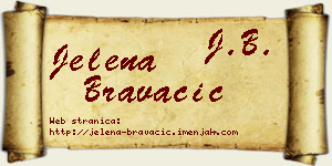 Jelena Bravačić vizit kartica